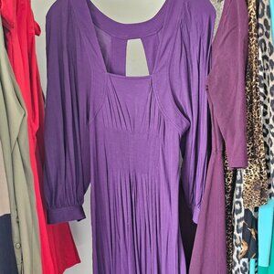 BCBG MAXAZARIA Violet Midi Dress (Long Sleeve)